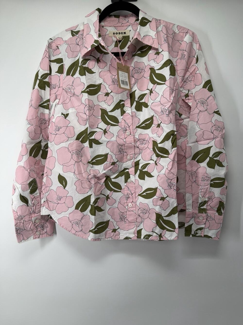 Boden Sienna Floral Print Cotton Button-Up Shirt Women’s 10 Petite NWT